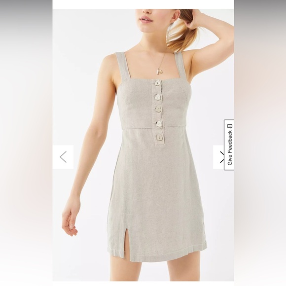 Urban Outfitters Dresses & Skirts - Urban Outfitters Avalon Linen Button-Front Mini Dress Size S
